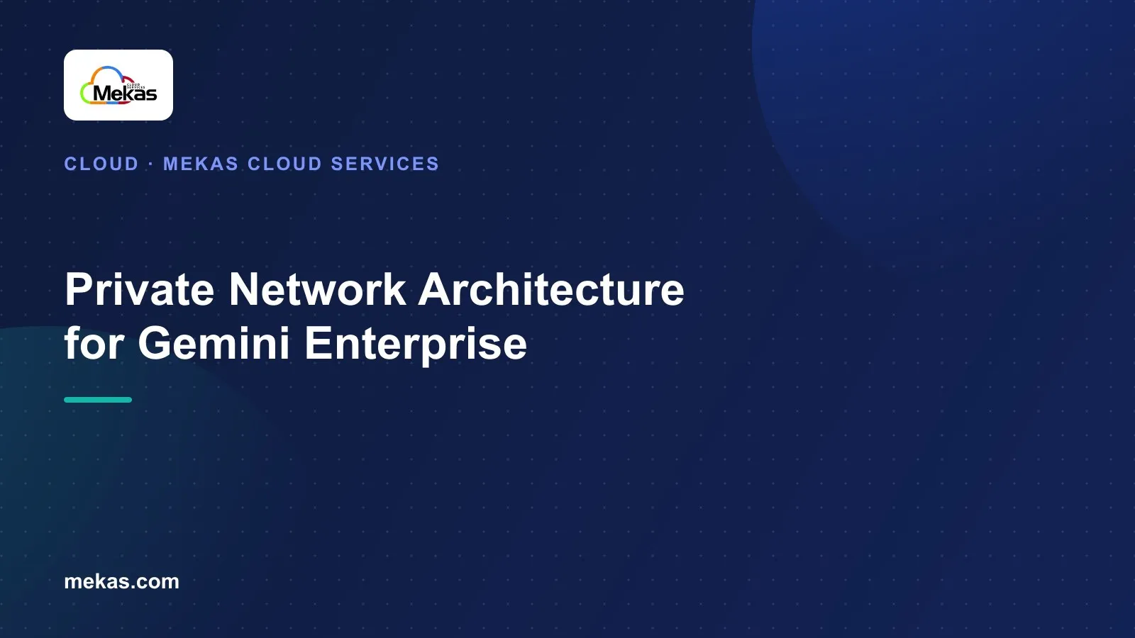 Diagram-style illustration representing a private enterprise network architecture for Google Cloud AI workloads